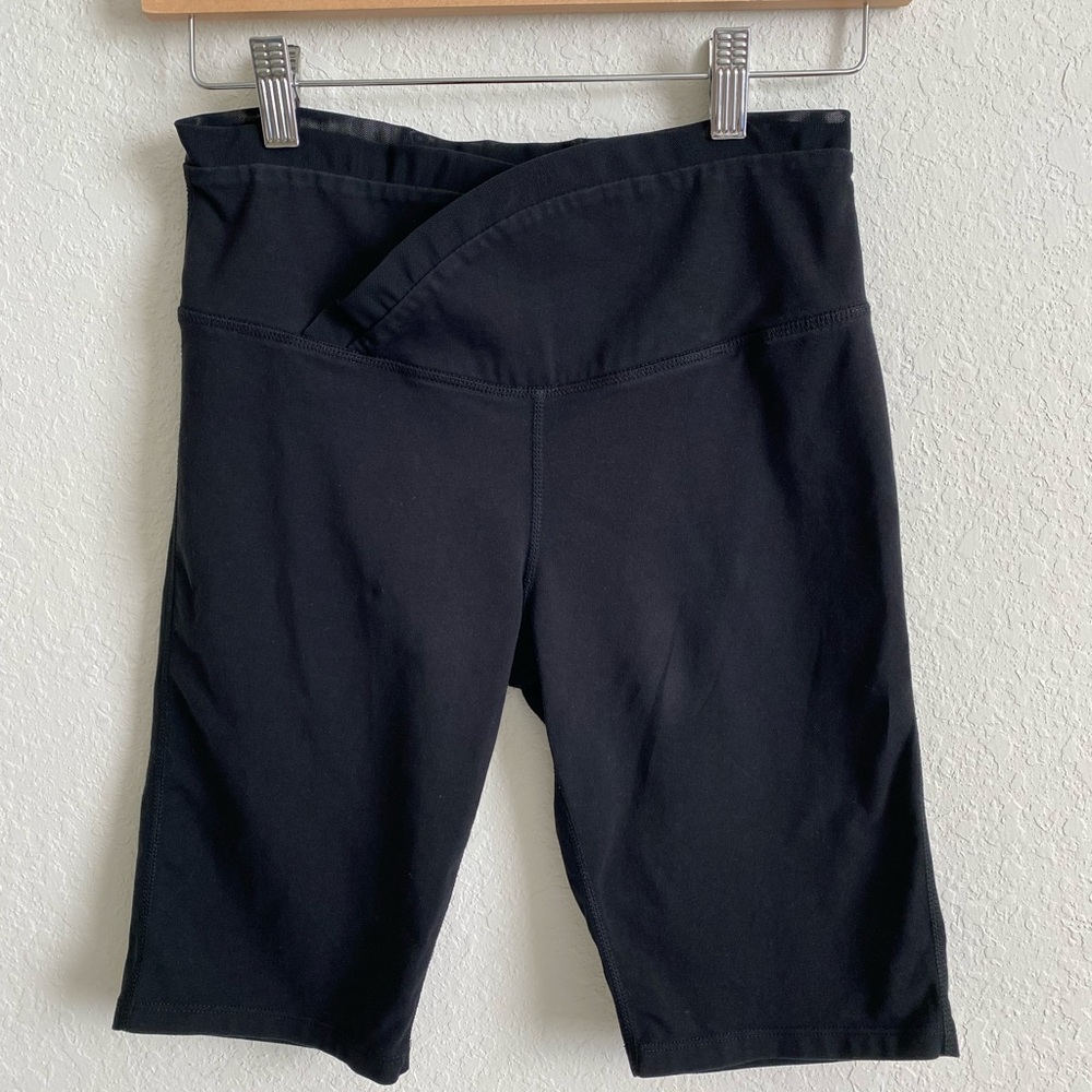 Betsey Johnson Performance Shorts with Scalloped Top Edge.  Size M.